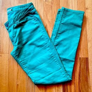 Prana Green Patterned Kara Jeans